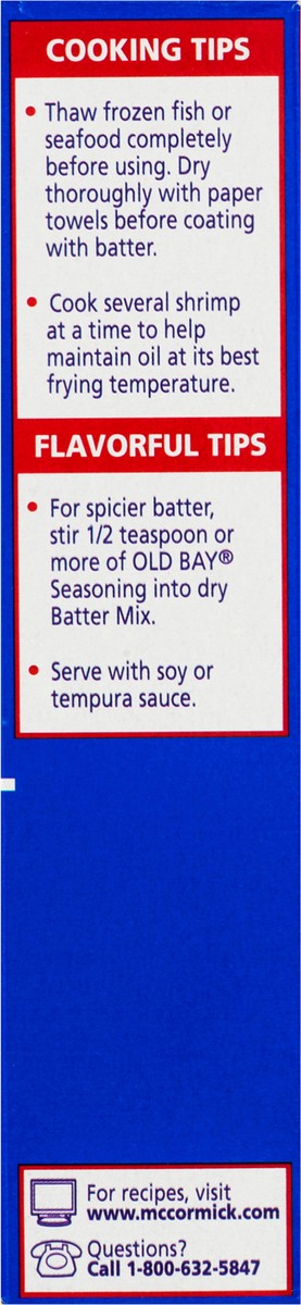 slide 9 of 9, McCormick Golden Dipt Fry Mix - Tempura, 8 oz