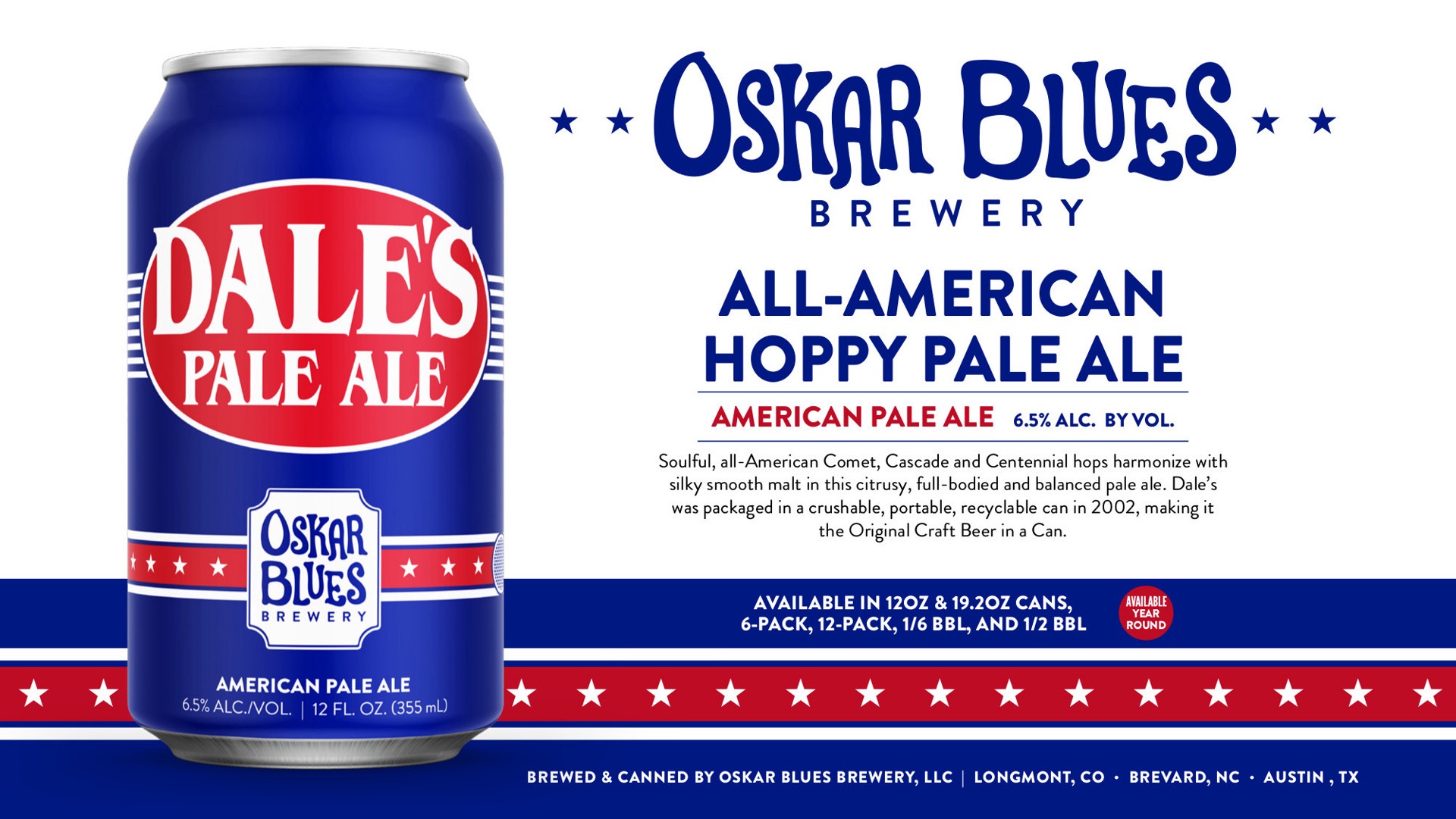 slide 2 of 10, Dale's Oskar Blues Dales Pale Ale 1/15/12oz, 15 ct