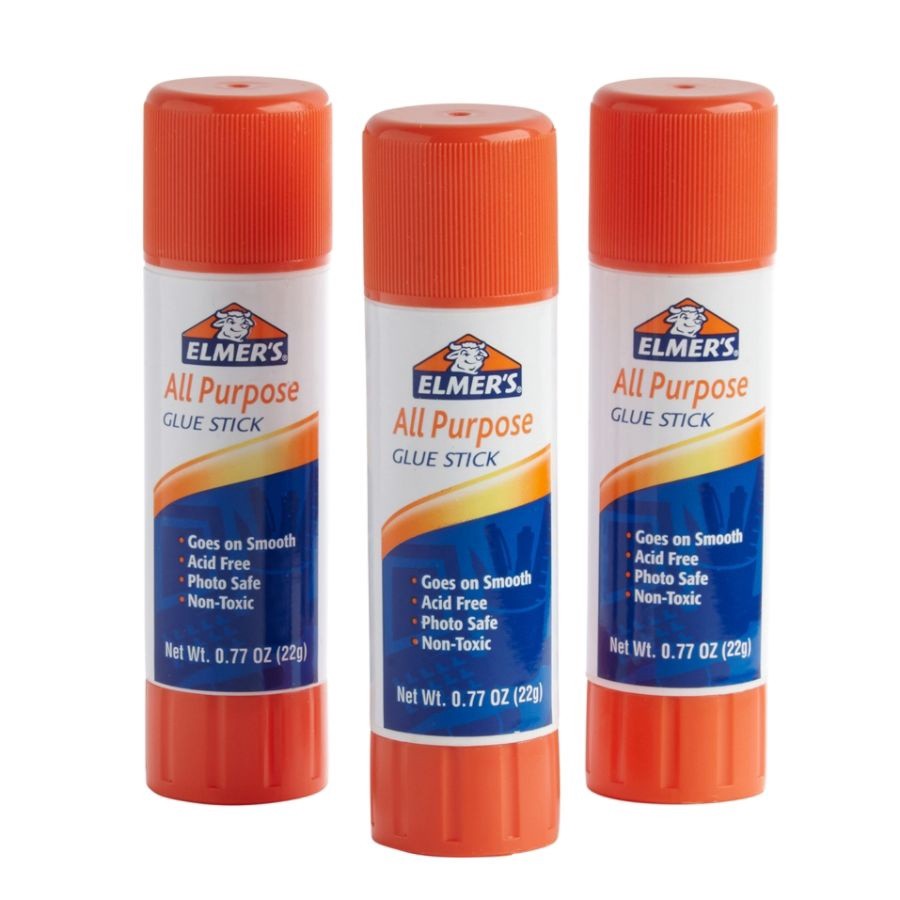 slide 6 of 7, Elmer's Office Strength All Purpose Glue Sticks, Clear, 3 ct; 0.77 oz