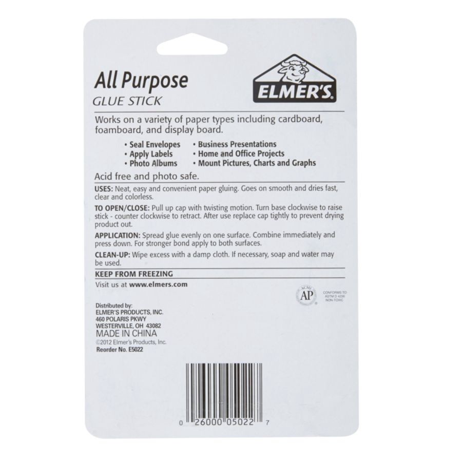 slide 3 of 7, Elmer's Office Strength All Purpose Glue Sticks, Clear, 3 ct; 0.77 oz