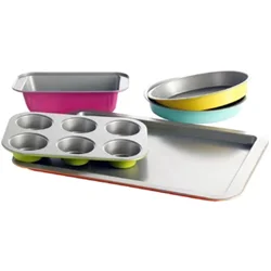 Gibson Home Lyneham Colorsplash Bakeware Set