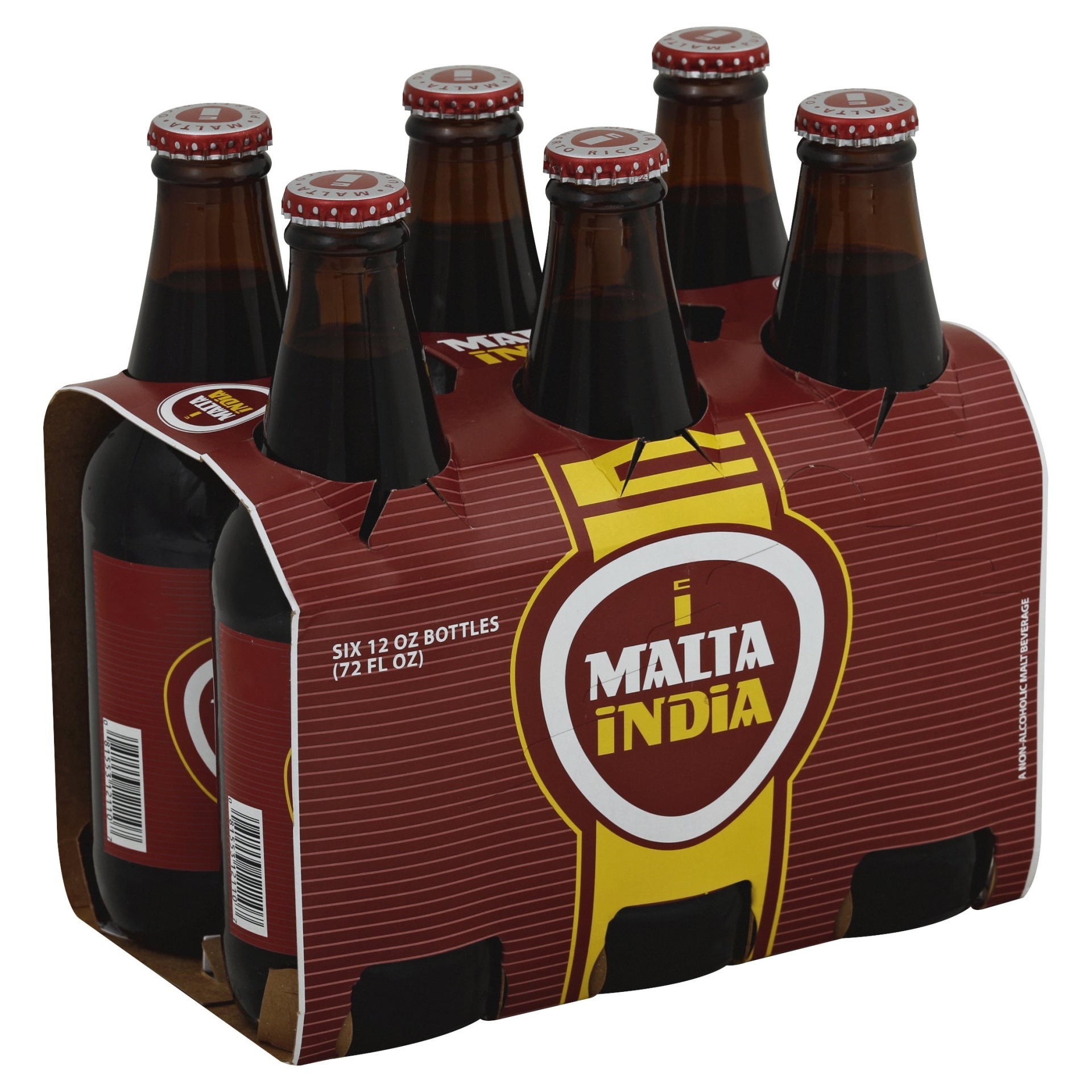 slide 1 of 1, Malta India Non Alcoholic Malt Beverage - 6 ct, 6 ct