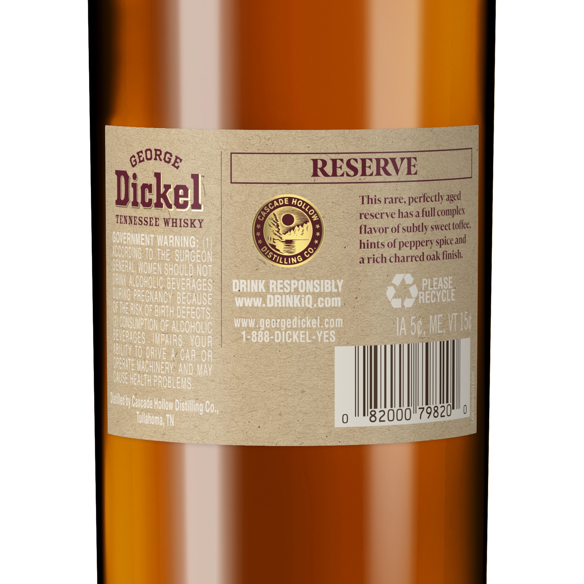 slide 2 of 4, George Dickel 17 Year Old Reserve Tennessee Whisky, 750 mL, 750 ml