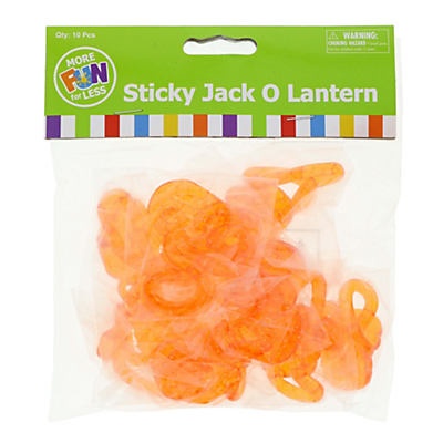 slide 1 of 1, Fun Express Sticky Jack-o-lantern, 1 ct