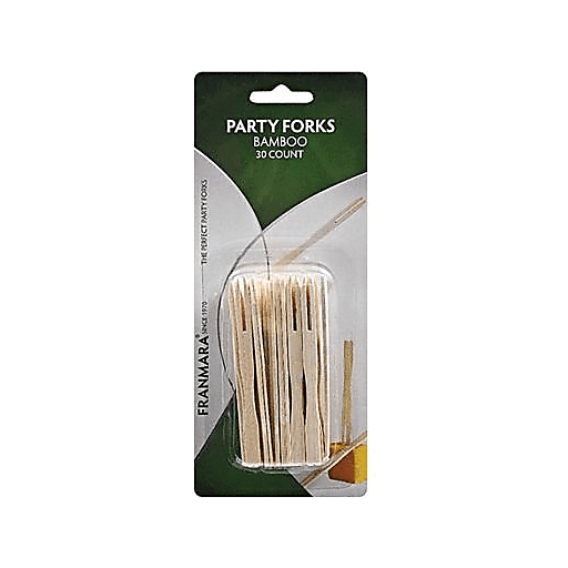 slide 1 of 1, Franmara Bamboo Party Forks, 1 ct