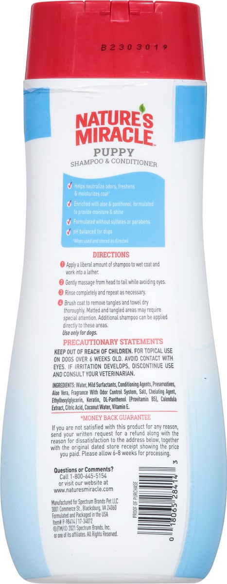 slide 6 of 9, Nature's Miracle Puppy Cotton Air Shampoo & Conditioner 16 fl oz, 16 fl oz