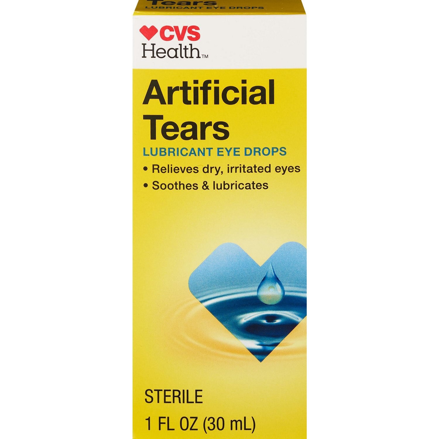 slide 1 of 6, CVS Health Artificial Tears Lubricant Eye Drops, 1 ct