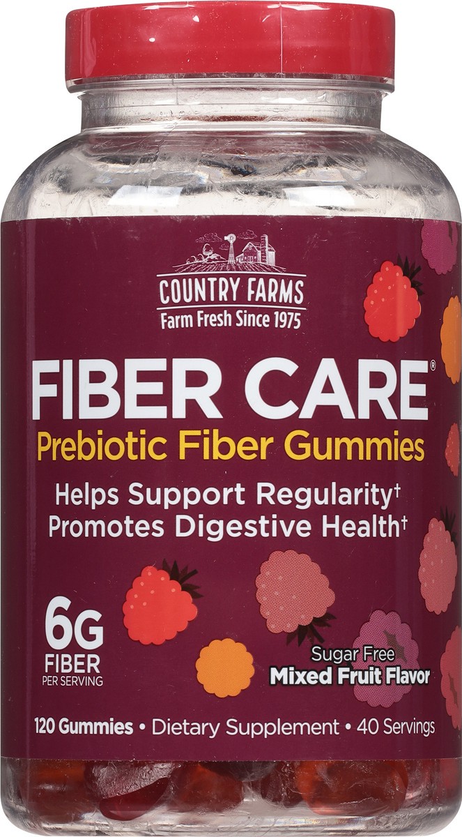 slide 4 of 9, Country Farms Fiber Care Gummies, 120 ct
