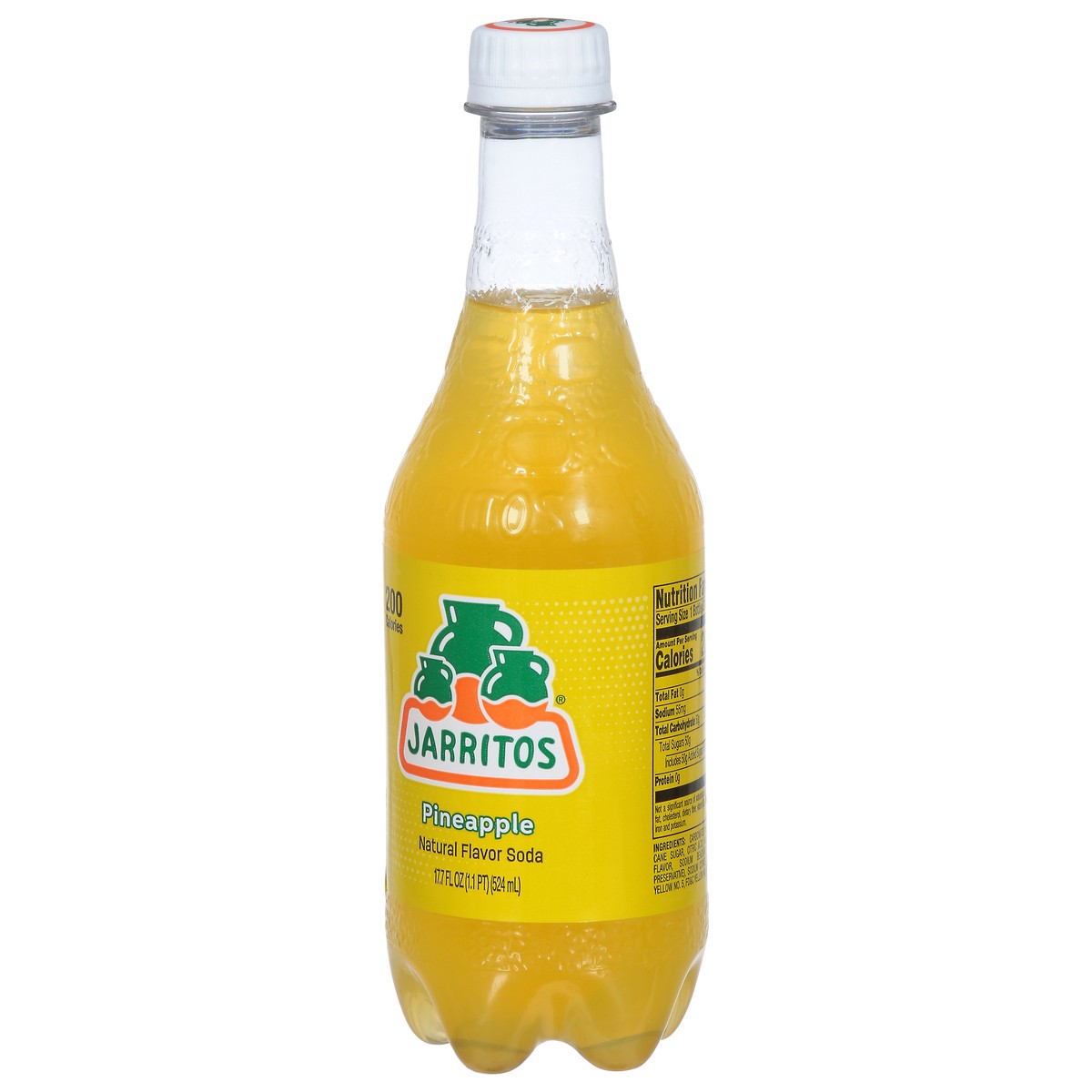 slide 5 of 9, Jarritos Soda, Natural Flavor, Pineapple - 17.7 fl oz, 17.7 fl oz