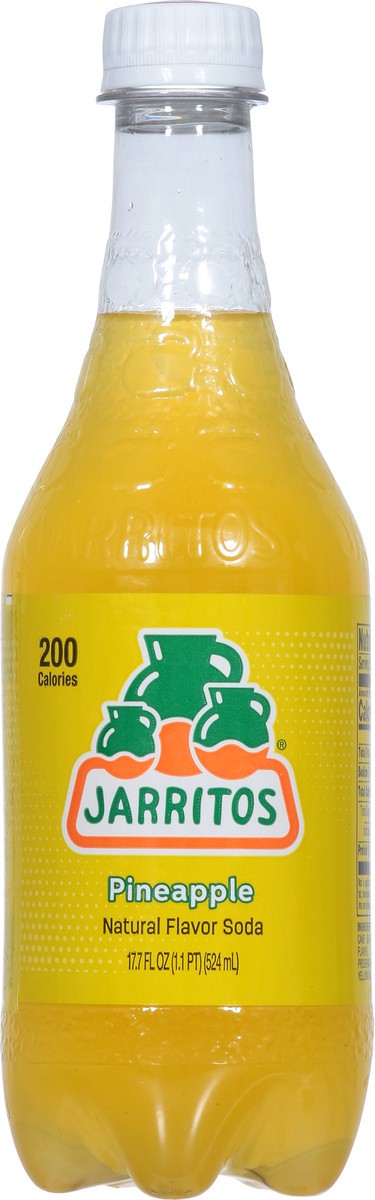 slide 9 of 9, Jarritos Soda, Natural Flavor, Pineapple - 17.7 fl oz, 17.7 fl oz