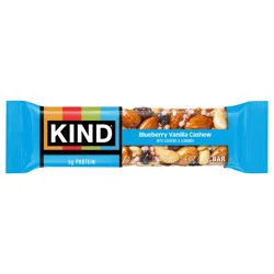 KIND Healthy Snack Bar, Blueberry Vanilla Cashew, 5g Protein, Gluten Free Bars, 1.4 OZ, 1 Count