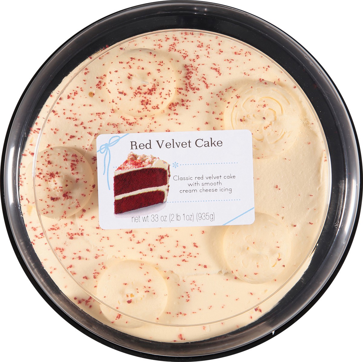 slide 4 of 7, Rich's Red Velvet Cake 33 oz. Plastic Container, 33 oz