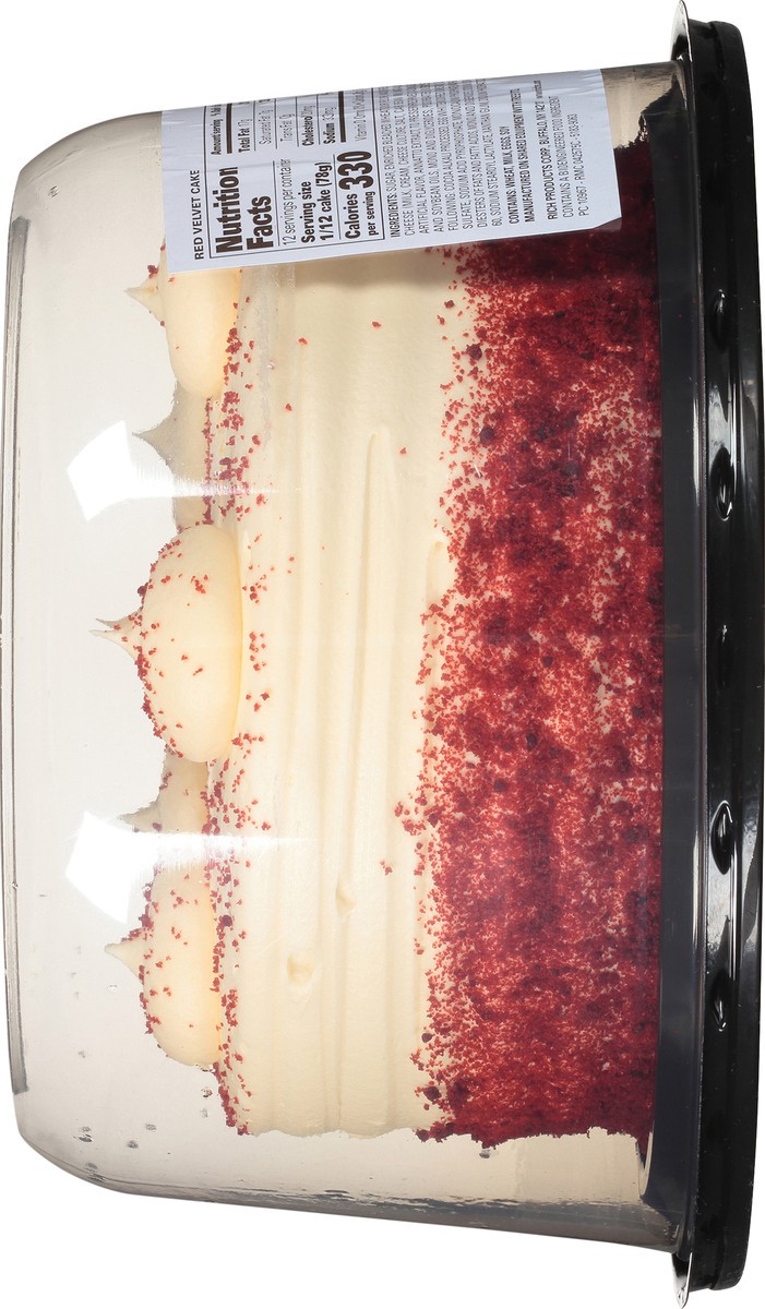 slide 5 of 7, Rich's Red Velvet Cake 33 oz. Plastic Container, 33 oz