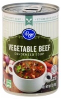 slide 1 of 1, Kroger Vegetable Beef Condensed Soup, 10.5 oz