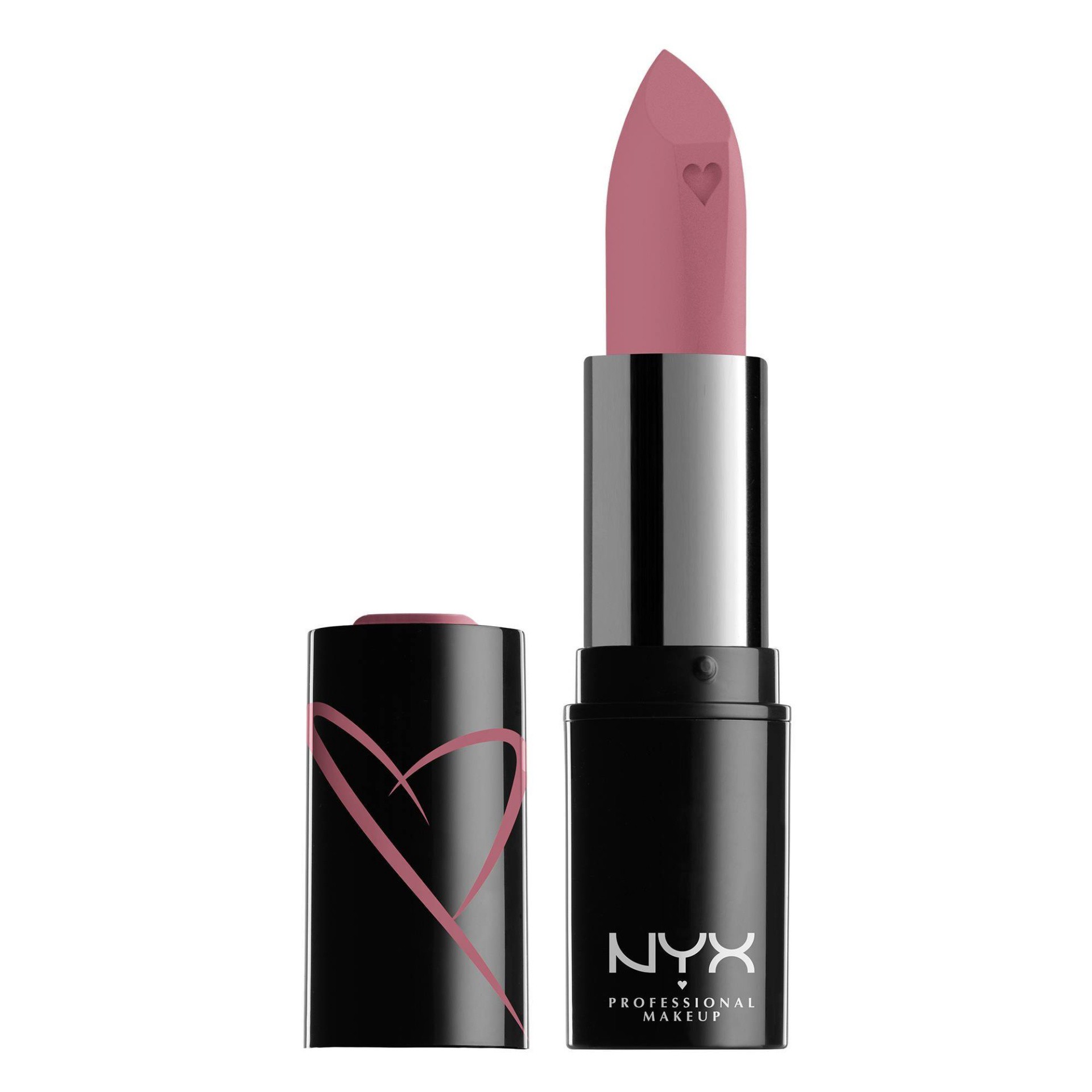 slide 1 of 4, NYX Professional Makeup Shout Loud Satin Lipstick Desert Rose - 0.12oz, 0.12 oz