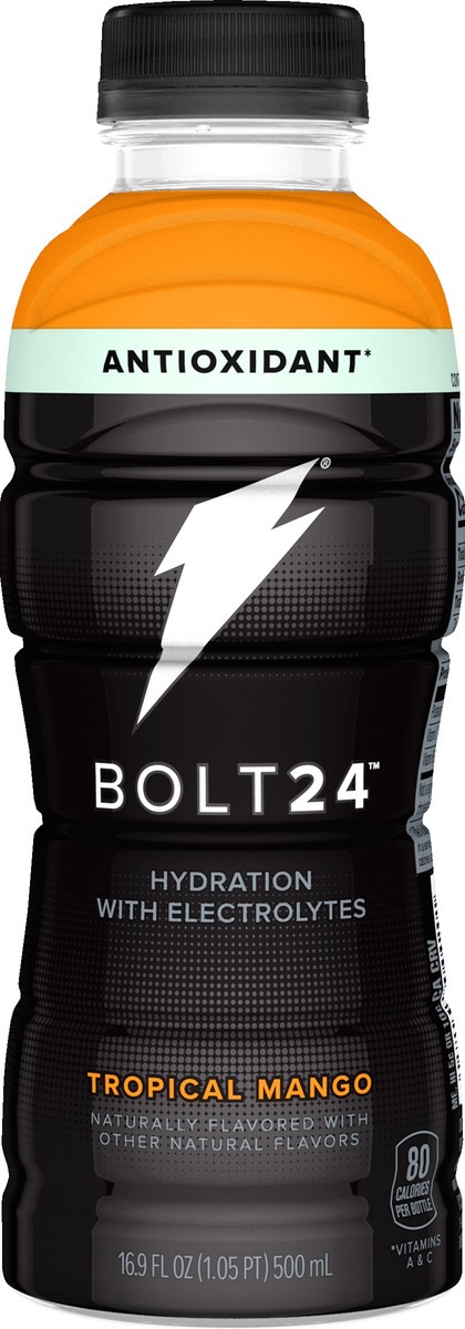 slide 3 of 3, Bolt24 Tropical Mango Hydration Drink 16.9 oz, 16.9 fl oz