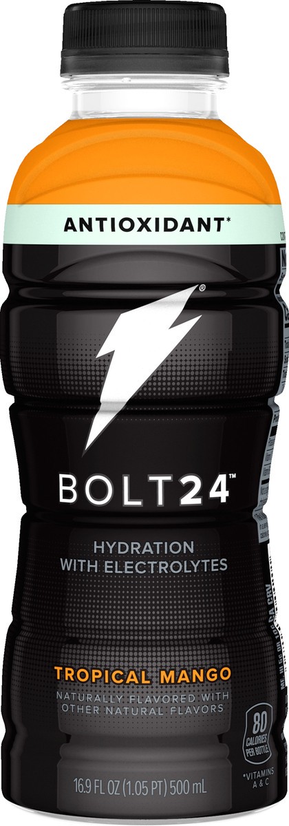 slide 1 of 3, Bolt24 Tropical Mango Hydration Drink 16.9 oz, 16.9 fl oz