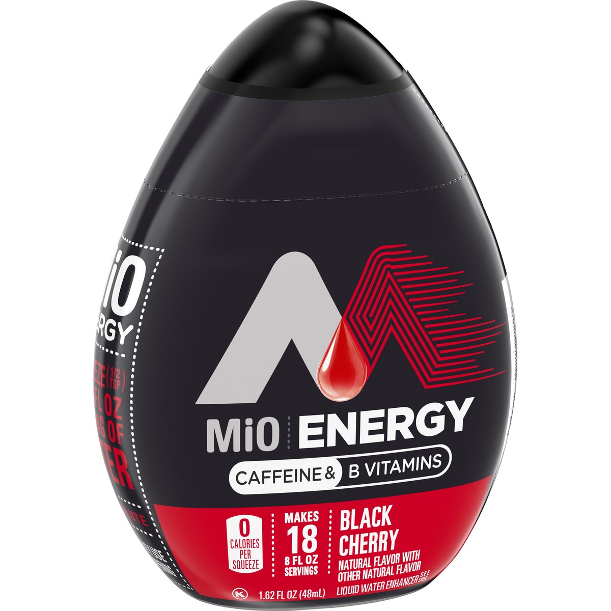 slide 9 of 9, mio Energy Black Cherry Flavored with other natural flavor Liquid Water Enhancer, 1.62 fl oz Bottle, 1.62 fl oz