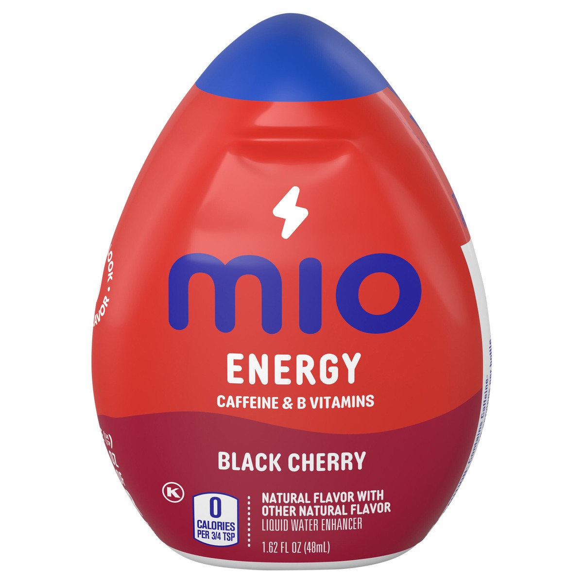 slide 1 of 9, mio Energy Black Cherry Flavored with other natural flavor Liquid Water Enhancer, 1.62 fl oz Bottle, 1.62 fl oz
