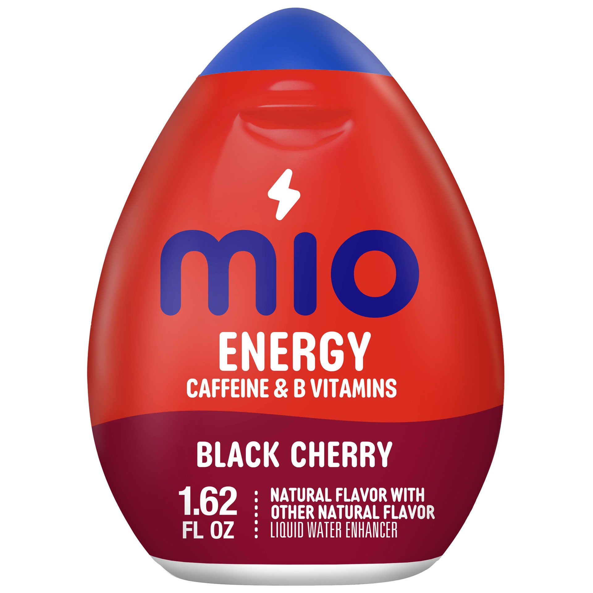 slide 1 of 9, mio Energy Black Cherry Flavored with other natural flavor Liquid Water Enhancer, 1.62 fl oz Bottle, 1.62 fl oz