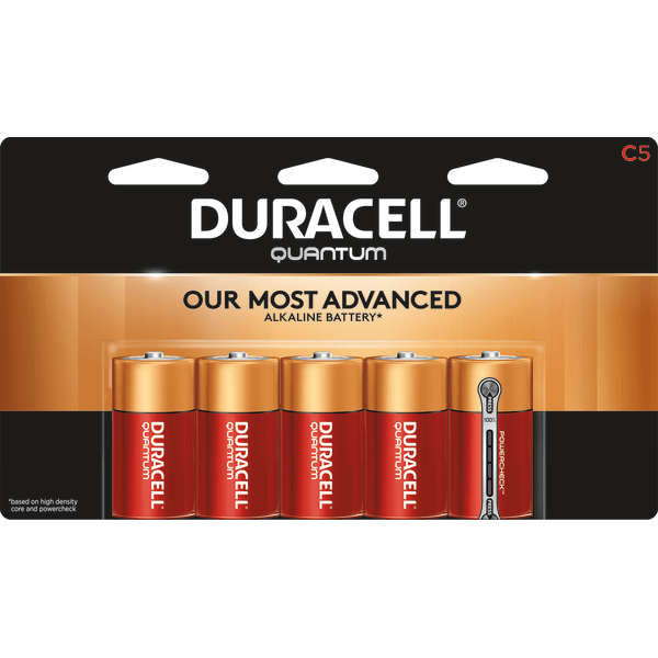 slide 1 of 1, Duracell Quantum Batteries C 5 Pack, 1 ct