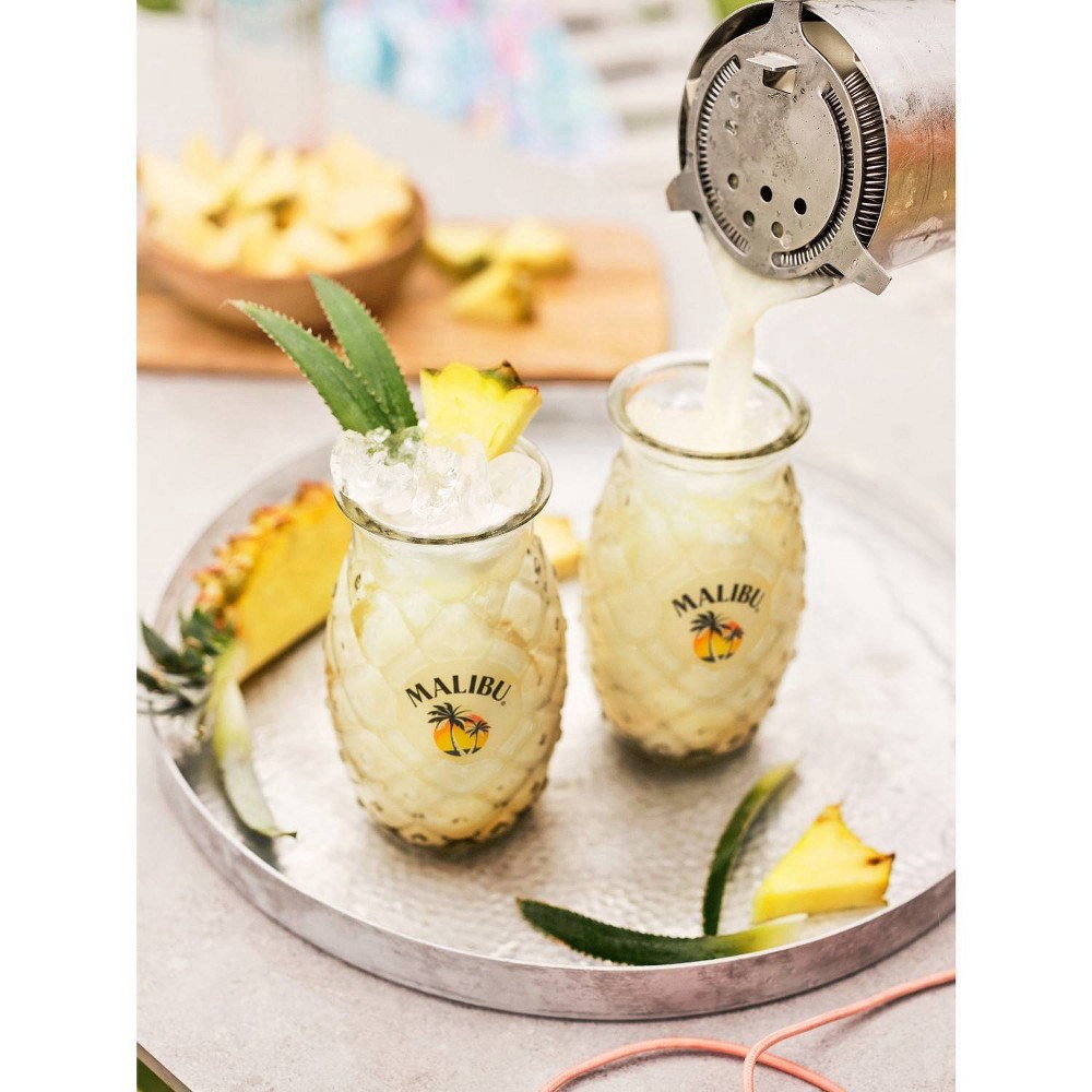 slide 3 of 5, Malibu Flavored Caribbean Rum with Coconut Liqueur 375mL Bottle, 375 ml