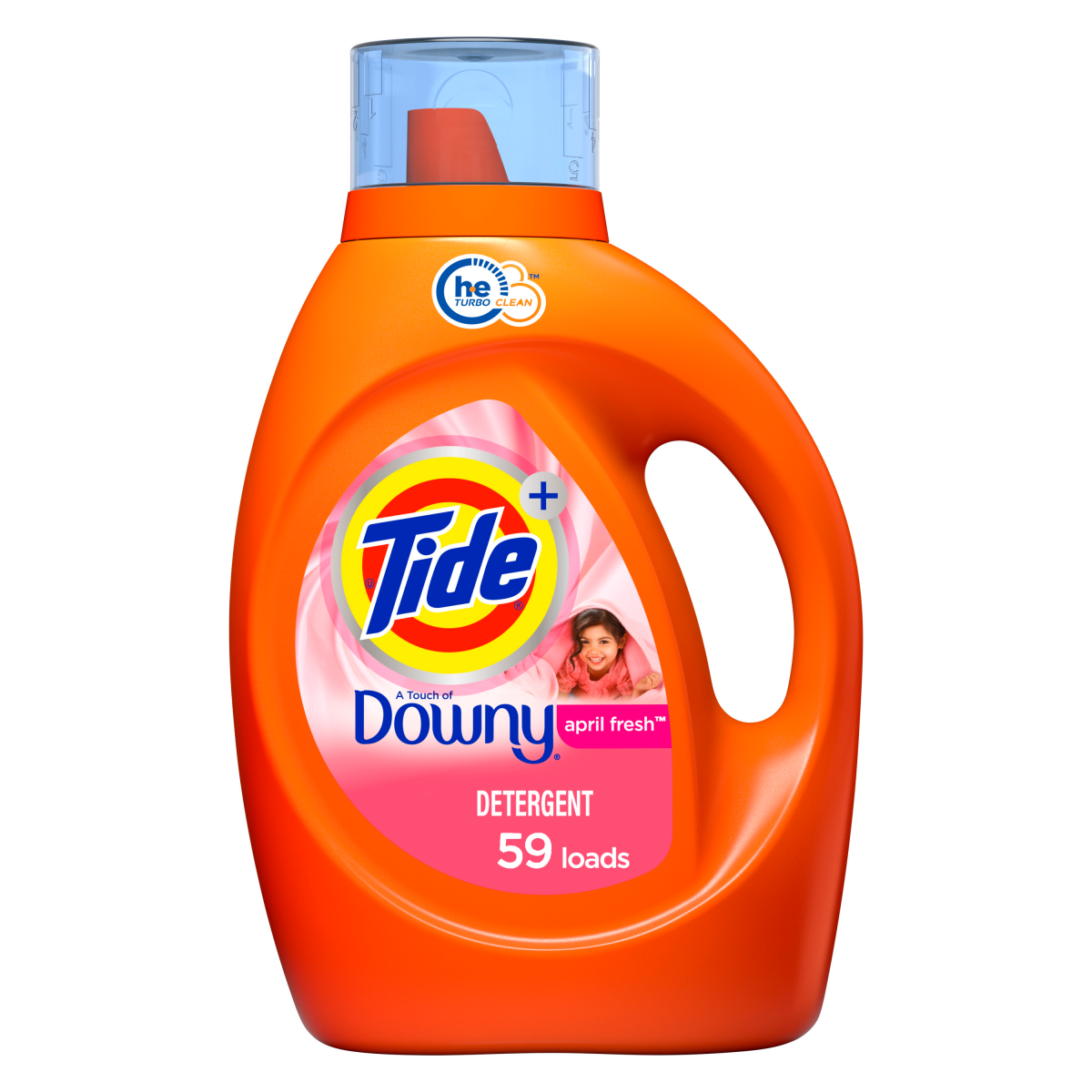 slide 1 of 1, Tide + Downy April Fresh Detergent 84 fl oz, 84 fl oz