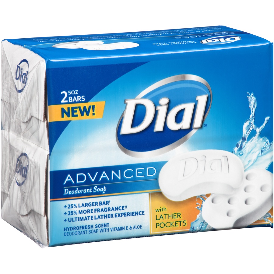 slide 2 of 7, Dial Advanced Hydrofresh Scent Deodorant Soap, 2 ct