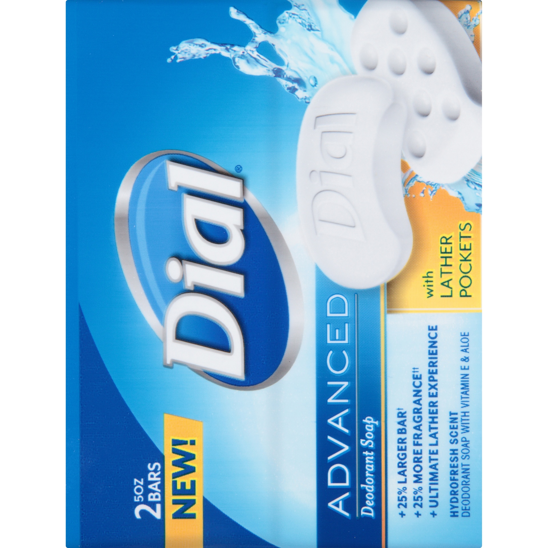 slide 6 of 7, Dial Advanced Hydrofresh Scent Deodorant Soap, 2 ct