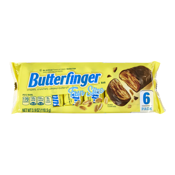 slide 1 of 6, Butterfinger Nestle Butterfinger Bars- 8 PK, 5.2 oz