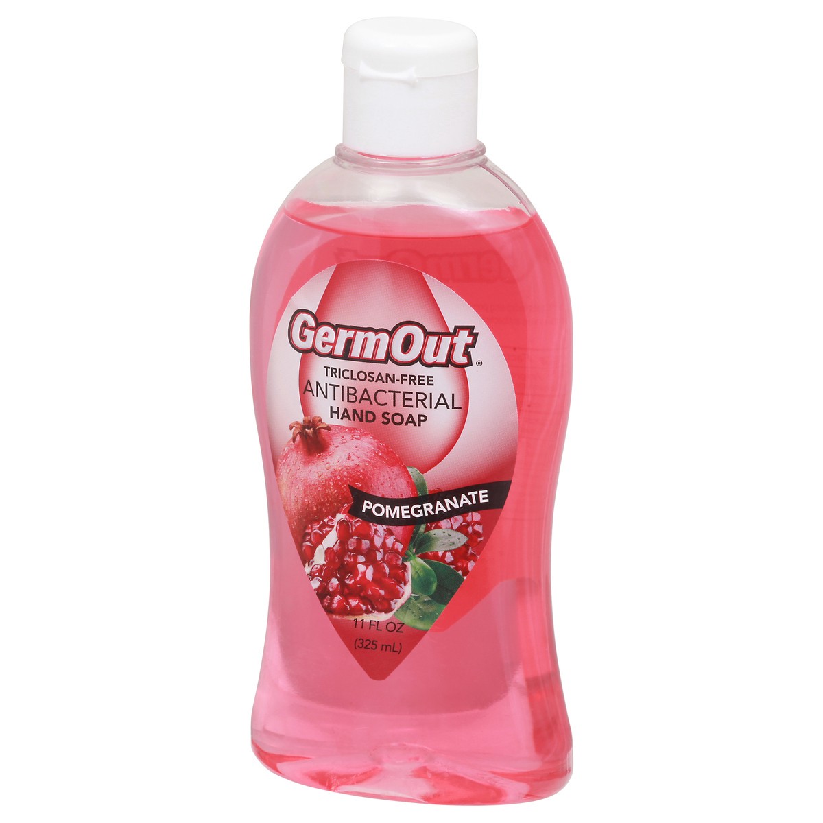 slide 10 of 11, GermOut Antibacterial Pomegranate Hand Soap 11 fl oz, 11 fl oz