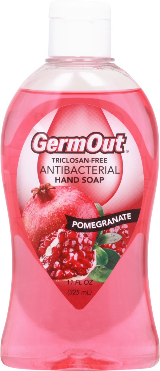 slide 11 of 11, GermOut Antibacterial Pomegranate Hand Soap 11 fl oz, 11 fl oz
