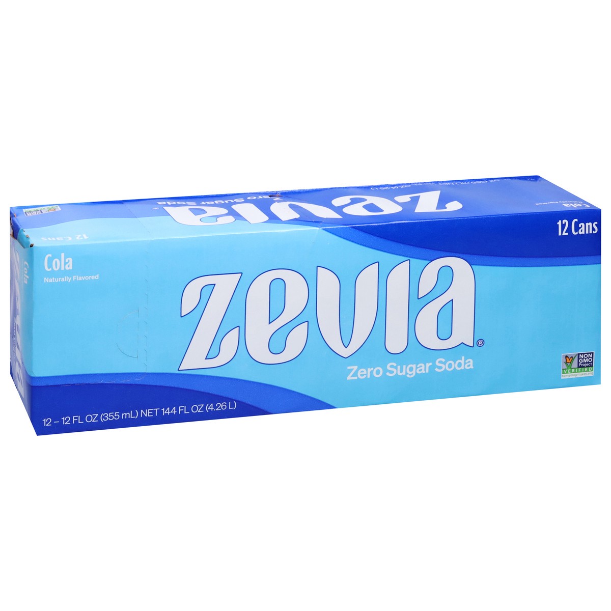 slide 2 of 9, Zevia Cola Zero Calorie Soda - 144 fl oz, 12 ct 12 oz