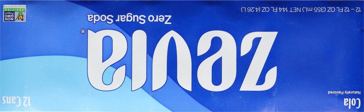slide 7 of 9, Zevia Cola Zero Calorie Soda - 144 fl oz, 12 ct 12 oz