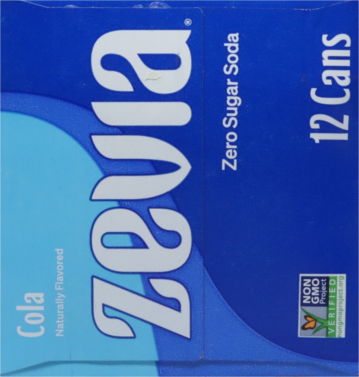 slide 8 of 9, Zevia Cola Zero Calorie Soda - 144 fl oz, 12 ct 12 oz
