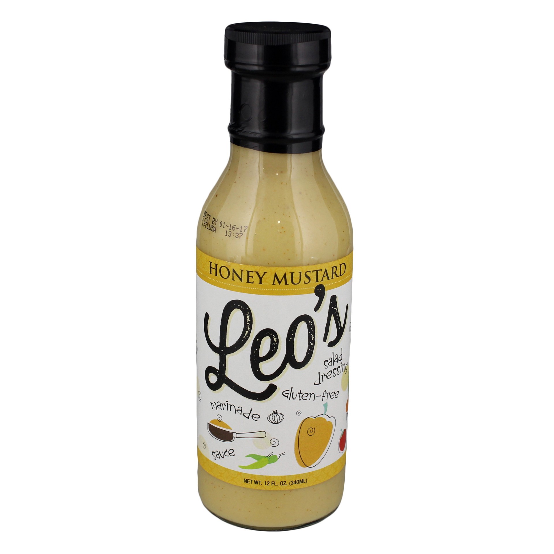 slide 1 of 1, Leo's Original Honey Mustard Dressing, 12 oz