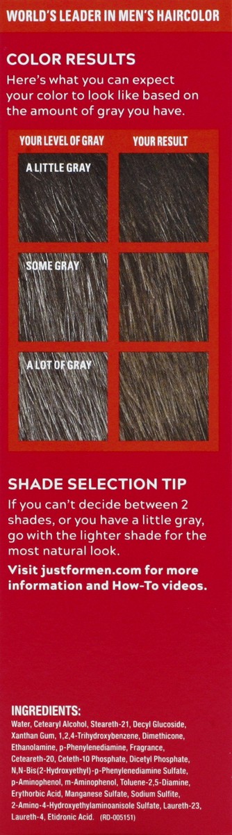 slide 11 of 11, Just for Men Medium-Dark Brown A-40 Easy Comb-In Color 1 ea, 1 ct