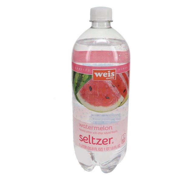 slide 1 of 6, Weis Quality Watermelon Seltzer - 33.8 fl oz, 33.8 fl oz