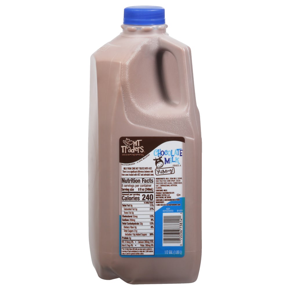 slide 1 of 1, Harris Teeter Chocolate Milk 3.25%, 1 ct