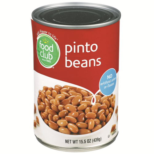 slide 1 of 1, Food Club Pinto Beans Can, 15.5 oz