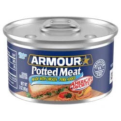 Armour Chicken & Pork Potted Meat, 10g Protein Per Serving, 3 oz Can