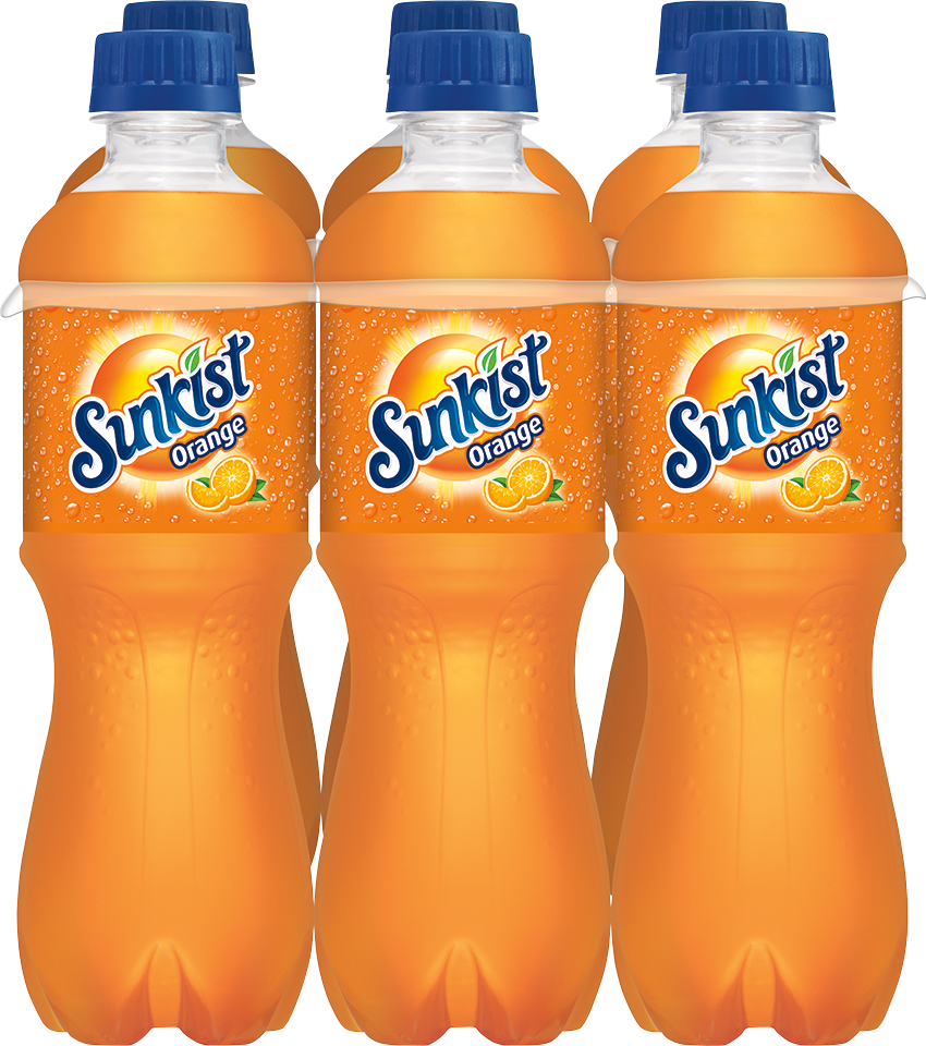 slide 3 of 5, Sunkist Orange Soda Bottles, 101.4 fl oz