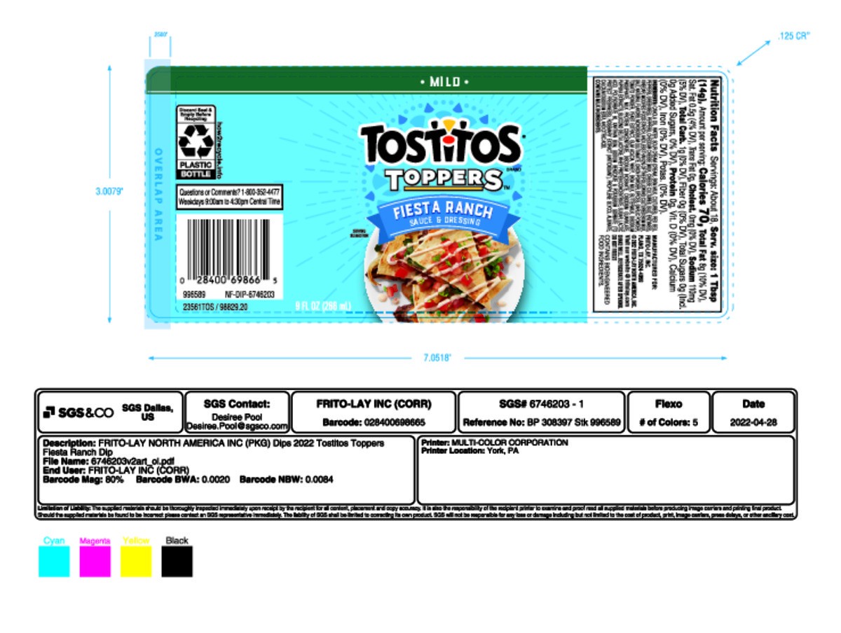 slide 6 of 15, Tostitos Toppers Sauce & Dressing Fiesta Ranch Mild 9 Fl Oz, 9 fl oz