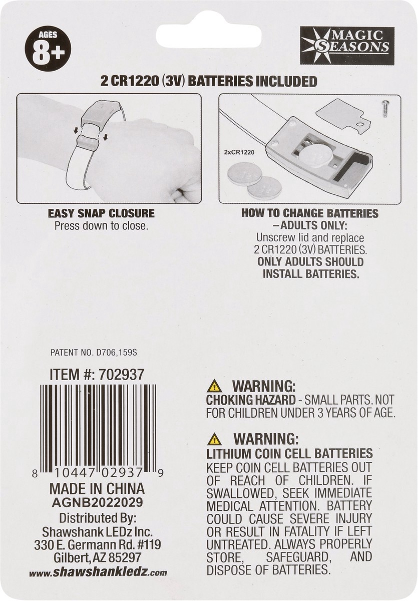 slide 5 of 11, Magic Seasons Light Up Fun Flashers St. Patrick's Age 8+ Wrist Bands 1 ea, 1 ct