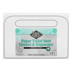 First Street Toilet Seat Covers & Dispenser Paper Starter Pack