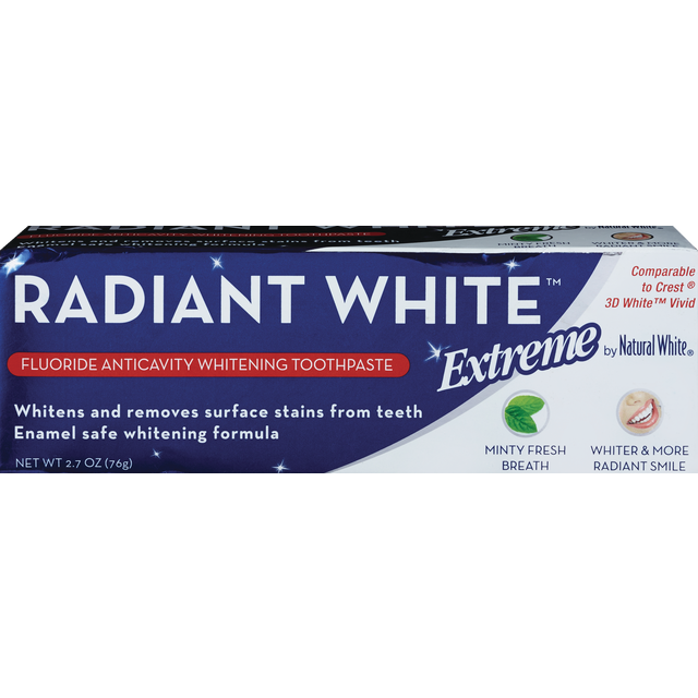 slide 1 of 1, Natural White Extreme Radiant White Toothpaste, 1 ct