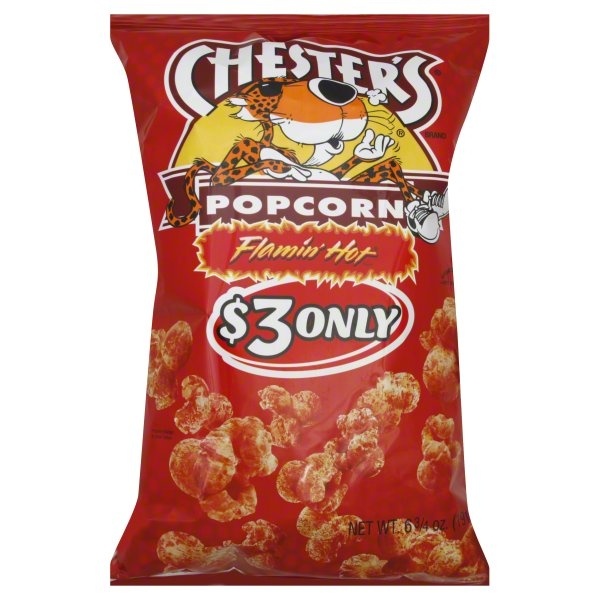 slide 1 of 6, Chester's Flamin Hot Popcorn, 6.75 oz