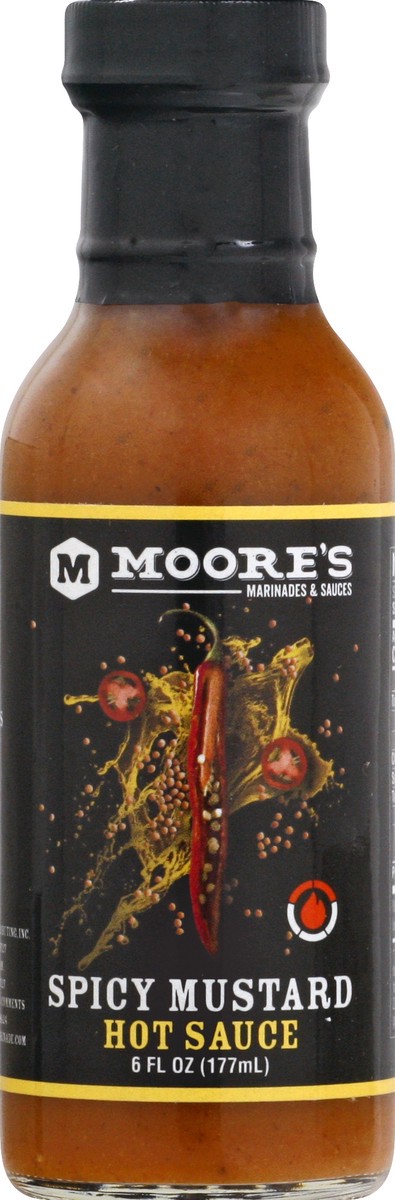 slide 3 of 9, Moore's Spicy Mustard Hot Sauce 6 oz, 6 oz