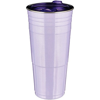 slide 1 of 1, Haven & Key Lavendar Summer Stainless Steel Party Cup, 33 oz