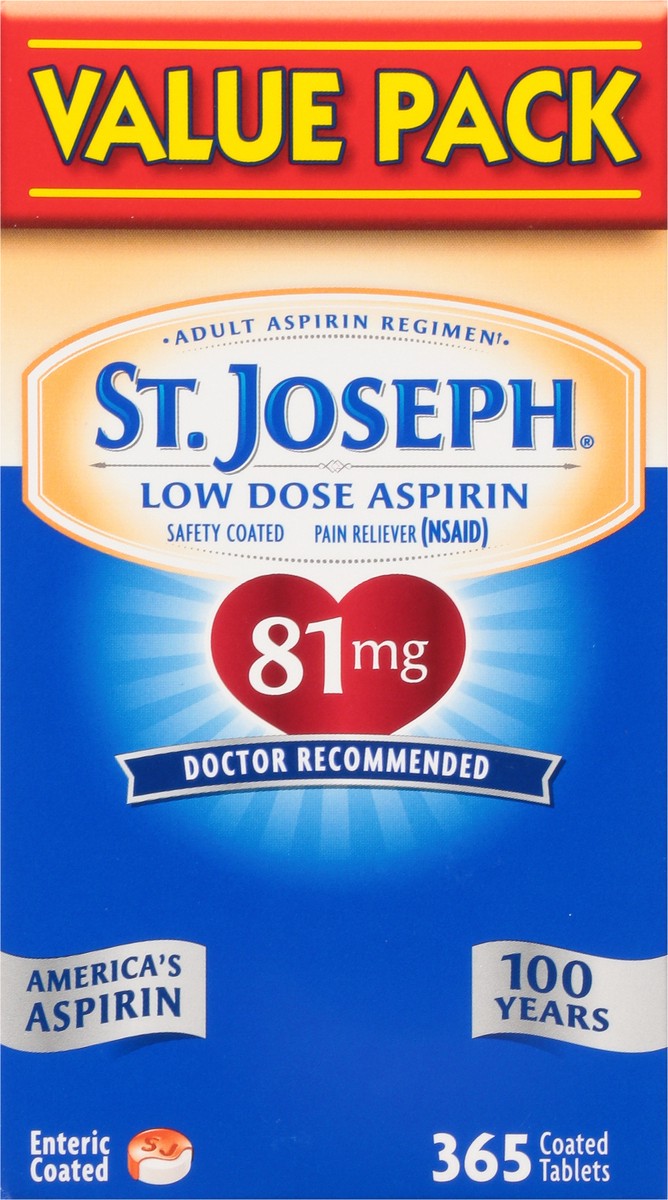 slide 4 of 9, St. Joseph Aspirin, 365 ct